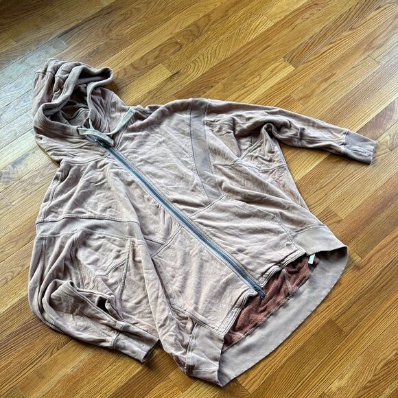 Free People All Your Love Logo Hoodie - Mocha Latte - Picture 3 of 7